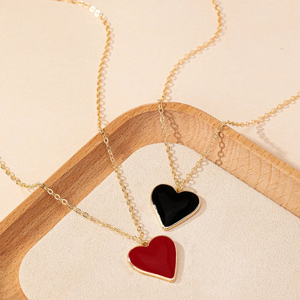 Simple Style Heart Shape Zinc Alloy Unisex Pendant Necklace