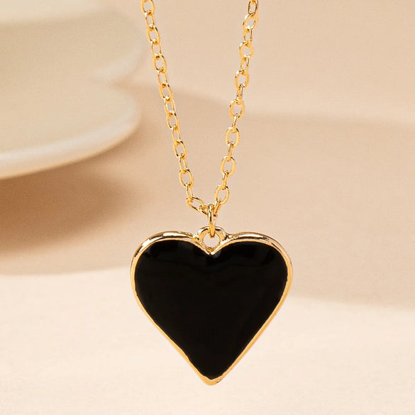 Simple Style Heart Shape Zinc Alloy Unisex Pendant Necklace