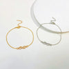 Simple Style Infinity Artificial Gemstones Alloy Wholesale Anklet