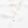 Simple Style Irregular Freshwater Pearl Brass Plating 14k Gold Plated Pendant Necklace