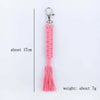 Simple Style Korean Style Solid Color Cotton Unisex Bag Pendant Keychain