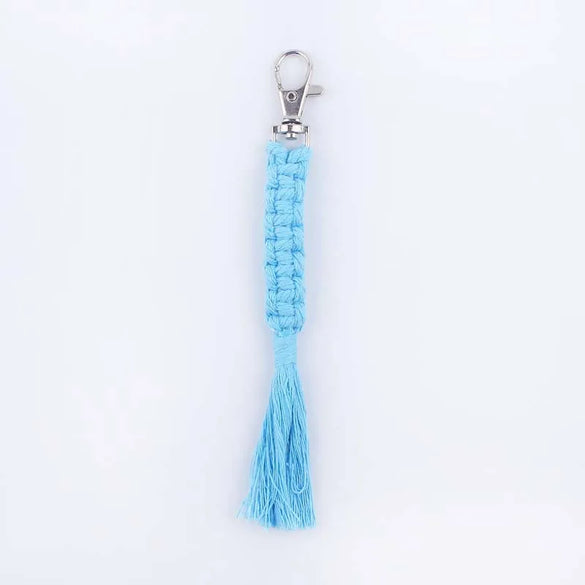 Simple Style Korean Style Solid Color Cotton Unisex Bag Pendant Keychain