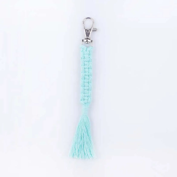 Simple Style Korean Style Solid Color Cotton Unisex Bag Pendant Keychain