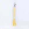 Simple Style Korean Style Solid Color Cotton Unisex Bag Pendant Keychain