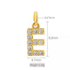 Simple Style Letter Copper Plating Inlay Zircon Charms Jewelry Accessories