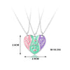 Simple Style Letter Heart Shape Alloy Enamel Unisex Pendant Necklace