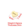 1 Piece Stainless Steel 18K Gold Plated Letter Customization Laser Engraving Heart Shape Polished Beads
