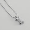 304 Stainless Steel Simple Style Polishing Letter Titanium Steel Pendant Necklace