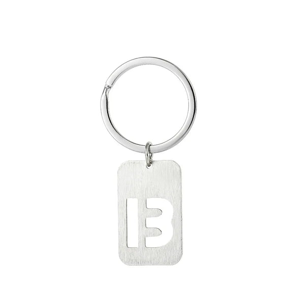 Simple Style Letter Stainless Steel Unisex Bag Pendant Keychain
