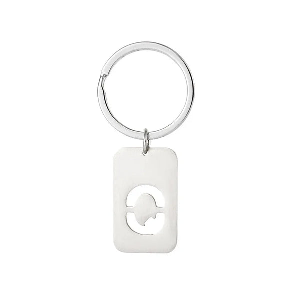 Simple Style Letter Stainless Steel Unisex Bag Pendant Keychain