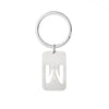 Simple Style Letter Stainless Steel Unisex Bag Pendant Keychain