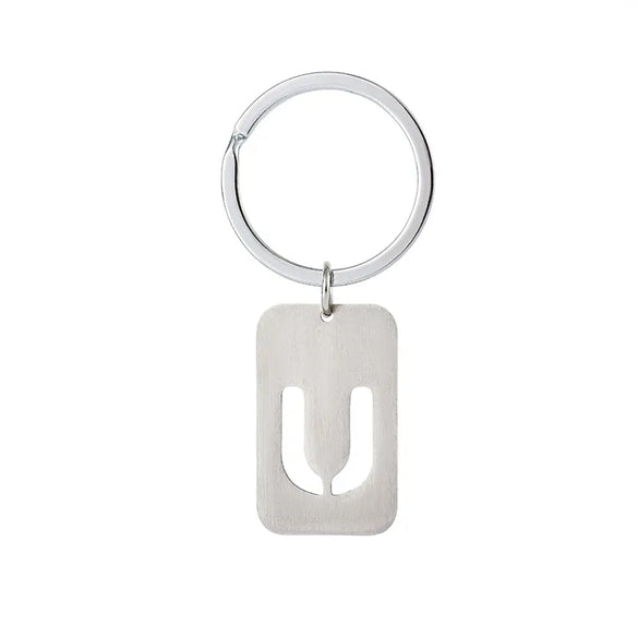 Simple Style Letter Stainless Steel Unisex Bag Pendant Keychain