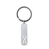 Simple Style Letter Customization Laser Engraving Stainless Steel Unisex Bag Pendant Keychain