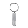 Simple Style Letter Customization Laser Engraving Stainless Steel Unisex Bag Pendant Keychain