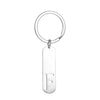 Simple Style Letter Customization Laser Engraving Stainless Steel Unisex Bag Pendant Keychain