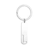 Simple Style Letter Customization Laser Engraving Stainless Steel Unisex Bag Pendant Keychain