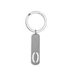 Simple Style Letter Customization Laser Engraving Stainless Steel Unisex Bag Pendant Keychain