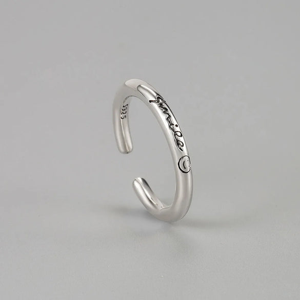 Simple Style Letter Sterling Silver Rings In Bulk