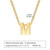 304 Stainless Steel Simple Style Plating Letter Pendant Necklace