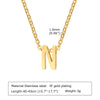 304 Stainless Steel Simple Style Plating Letter Pendant Necklace