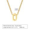 304 Stainless Steel Simple Style Plating Letter Pendant Necklace