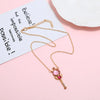 Simple Style Magic Wand Alloy Inlay Rhinestones Women'S Pendant Necklace