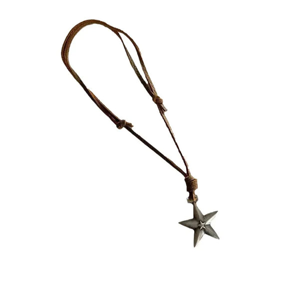 Simple Style Pentagram Alloy Alloy Unisex Pendant Necklace