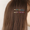 Women'S Simple Style Rectangle Metal Plating Inlay Rhinestones Hair Clip