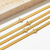 Simple Style Rhombus Stainless Steel Titanium Steel Plating Gold Plated Necklace