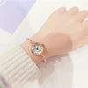 Simple Style Round Buckle Quartz Women'S Watches