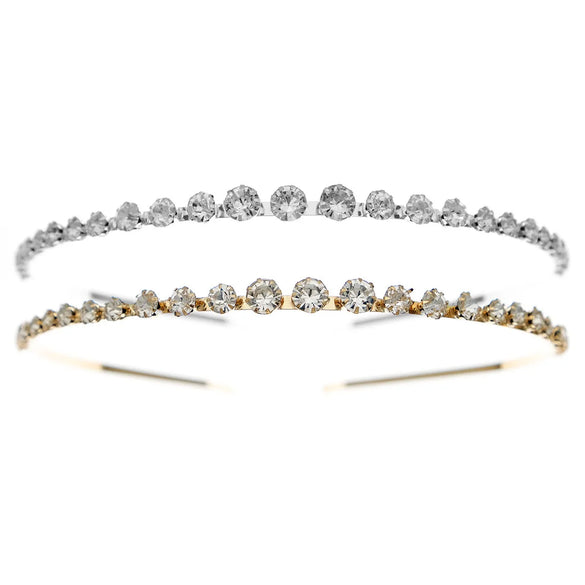 Simple Style Round Rhinestone Inlay Hair Band
