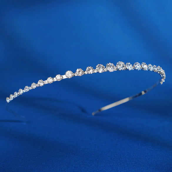 Simple Style Round Rhinestone Inlay Hair Band