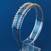 Simple Style Round Rhinestone Inlay Hair Band