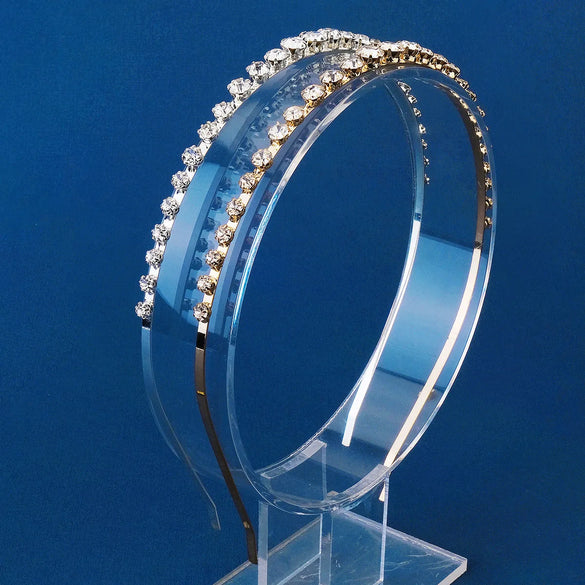 Simple Style Round Rhinestone Inlay Hair Band