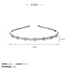 Simple Style Round Rhinestone Inlay Hair Band