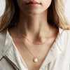 Wholesale Jewelry Simple Style Round Customization Laser Engraving 304 Stainless Steel Titanium Steel 14K Gold 14K Gold Plated Rose Gold Plated Layered Necklaces Cable Chain