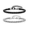 Simple Style S Shape Twist 201 Stainless Steel Men'S Bracelets