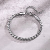 Simple Style S Shape Twist 201 Stainless Steel Men'S Bracelets