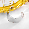Simple Style Solid Color 304 Stainless Steel 18K Gold Plated Bangle In Bulk
