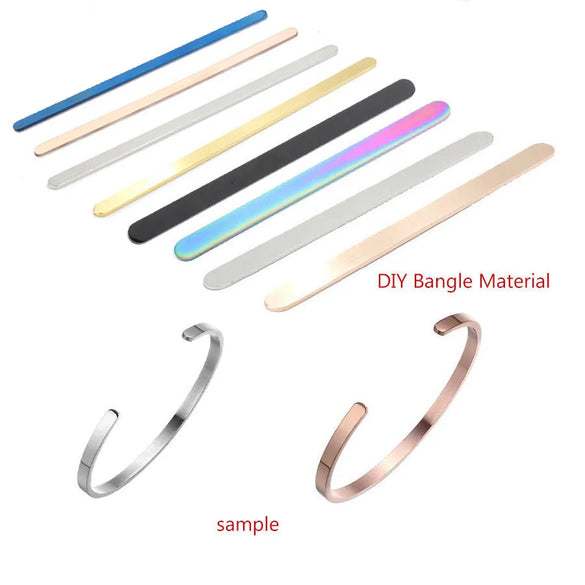 Simple Style Solid Color 304 Stainless Steel Bangle In Bulk