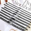 Simple Style Solid Color 304 Stainless Steel Plating Unisex Bracelets Men Chain Bracelets