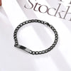 Simple Style Solid Color 304 Stainless Steel Plating Unisex Bracelets Men Chain Bracelets