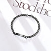 Simple Style Solid Color 304 Stainless Steel Plating Unisex Bracelets Men Chain Bracelets