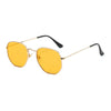 Simple Style Solid Color Ac Polygon Full Frame Sunglasses