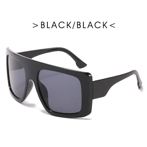Simple Style Solid Color Ac Square Full Frame Women'S Sunglasses