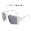 Simple Style Solid Color Ac Square Full Frame Women'S Sunglasses