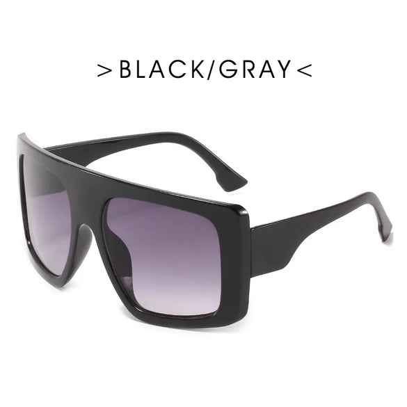 Simple Style Solid Color Ac Square Full Frame Women'S Sunglasses