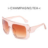 Simple Style Solid Color Ac Square Full Frame Women'S Sunglasses