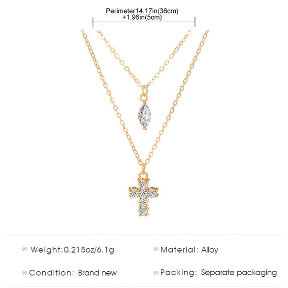 Simple Style Solid Color Alloy Plating Inlay Zircon Silver Plated Women's Layered Necklaces