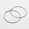 Simple Style Solid Color Alloy Plating Women'S Hoop Earrings 1 Pair